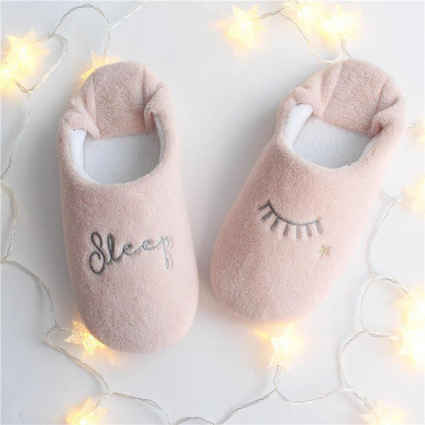 Lashes Cotton Slippers